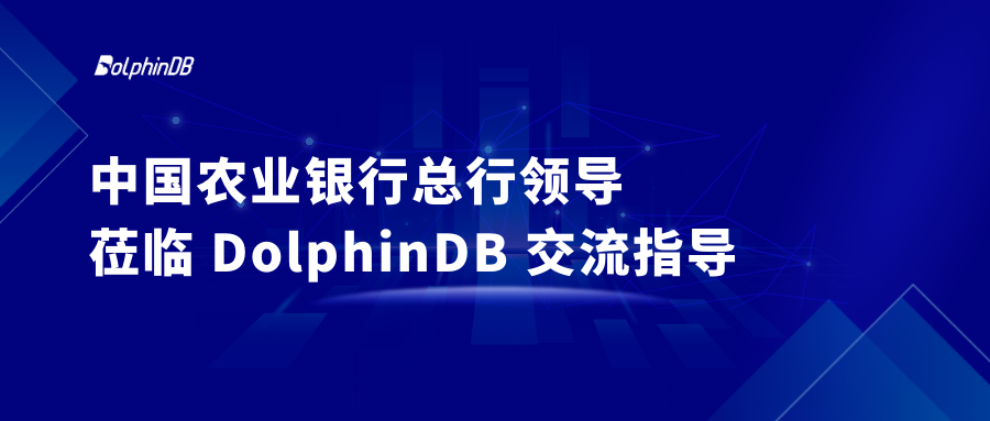 中国农业银行总行领导莅临 DolphinDB 交流指导