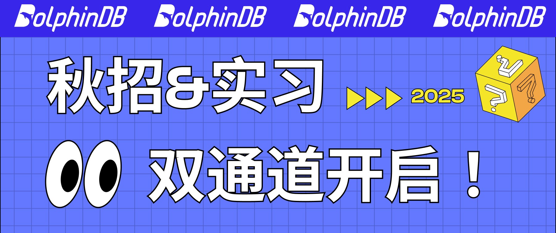 DolphinDB 2025 届秋招&实习双通道开启！