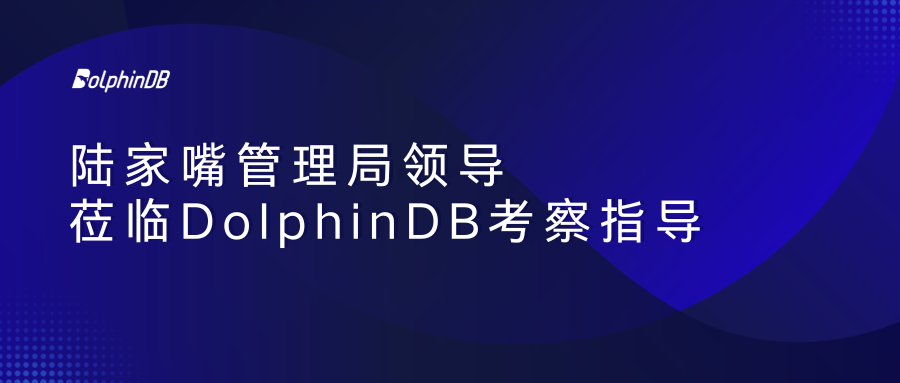 陆家嘴管理局领导莅临 DolphinDB 考察指导