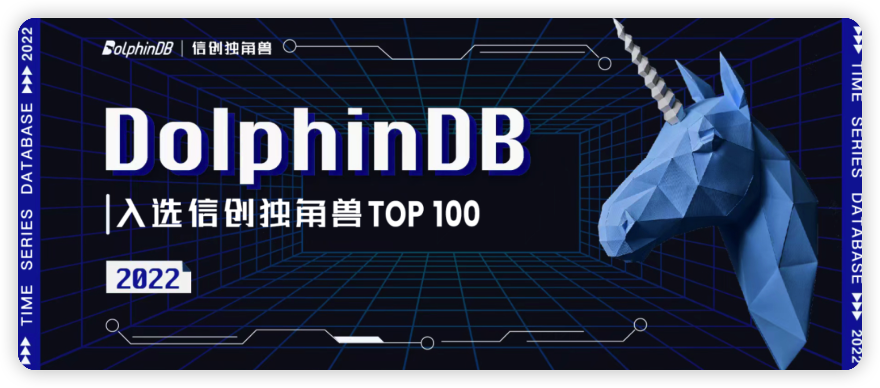 荣誉上榜丨DolphinDB 入选《2022信创产业独角兽Top100榜单》