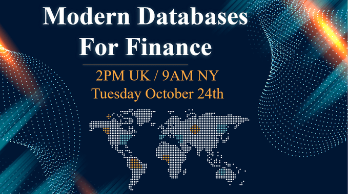Live |  Modern Databases For Finance